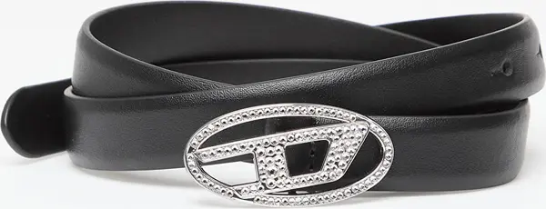 Diesel Pas DIESEL Oval D Logo B-1Dr Strass 20 Belt Black 85