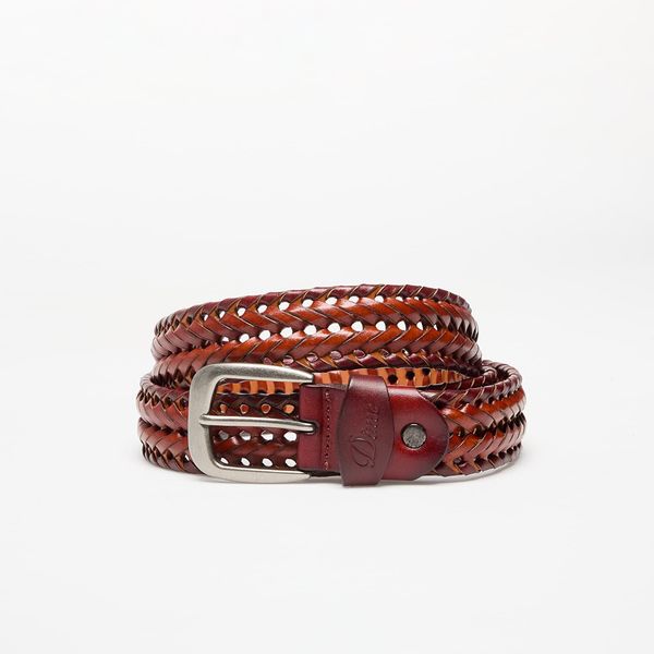 DIME Pas DIME Braided Leather Belt Caramel/ Brown S/M