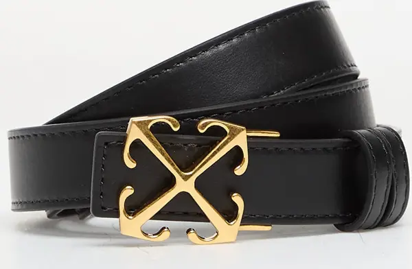 Off-White Pas Off-White Arrow Belt 25Mm Quote Black/ White 85