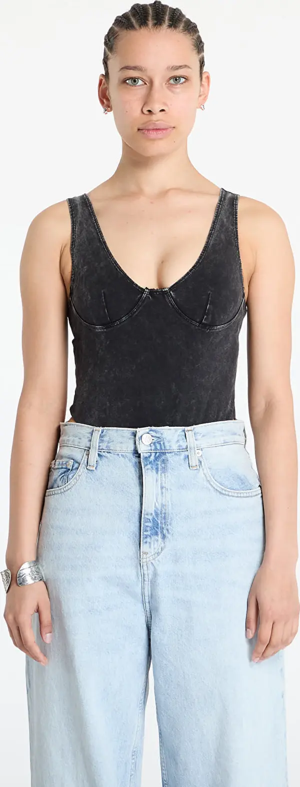 Patta Patta Femme Acid Wash Bodysuit Black XL