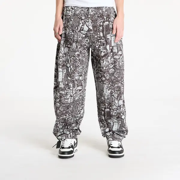Marcelo Burlon Pižame Marcelo Burlon Aop Mech Baggy Pajama Pants Dark Grey Me L