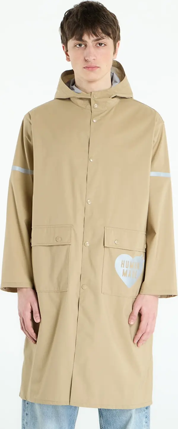 HUMAN MADE Plašč HUMAN MADE Packable Rain Coat UNISEX Beige M
