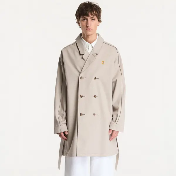 Nike Plašč Nike Club Rules Men's Trench Coat Mink Brown/ Sanddrift/ Ironstone L