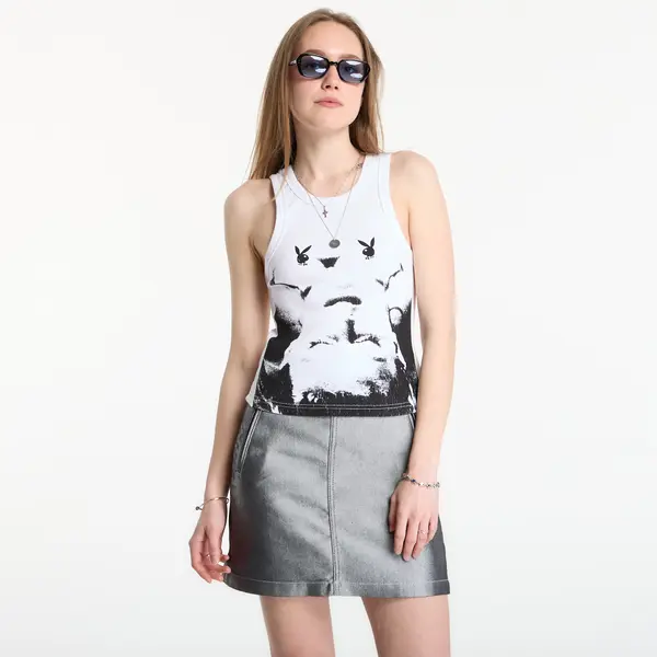 FTSHP Playboy x FTSHP Girls Rib Tank Top Portrait White L