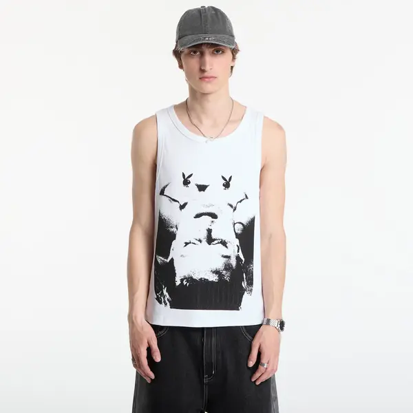 FTSHP Playboy x FTSHP Rib Tank Top Portrait UNISEX White XL