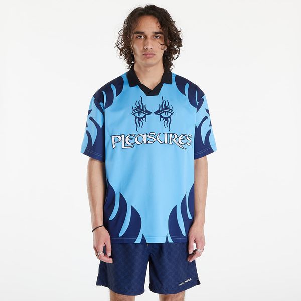 PLEASURES PLEASURES Afterlife Soccer Jersey Blue