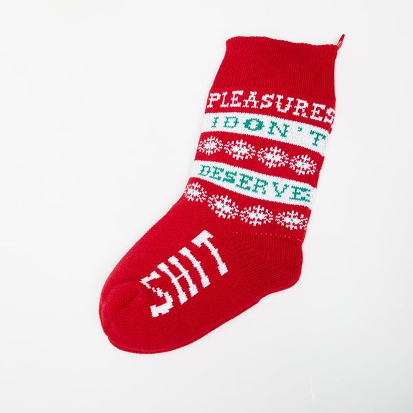 PLEASURES PLEASURES Naughty Holiday Stocking Red Universal