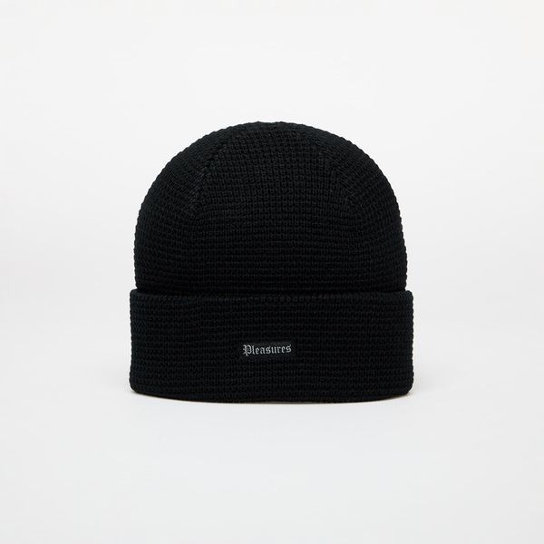 PLEASURES PLEASURES Old E Waffle Beanie Black Universal