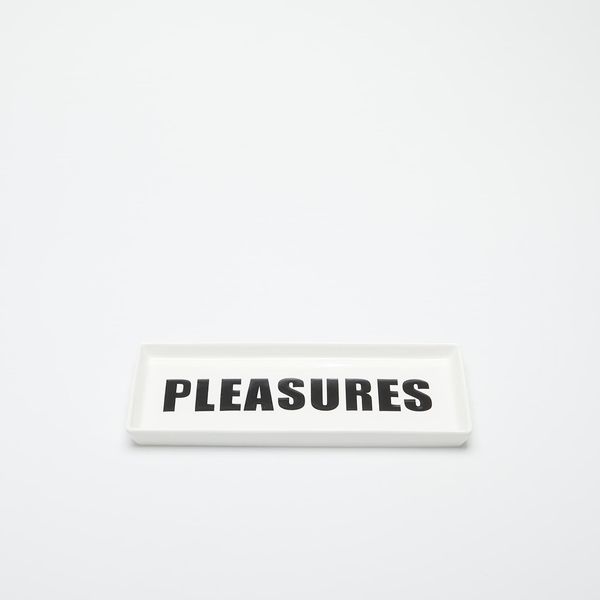 PLEASURES PLEASURES Pleasures Ceramic Tray White