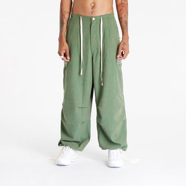 PLEASURES PLEASURES Visitor Wide Fit Cargo Pants Green