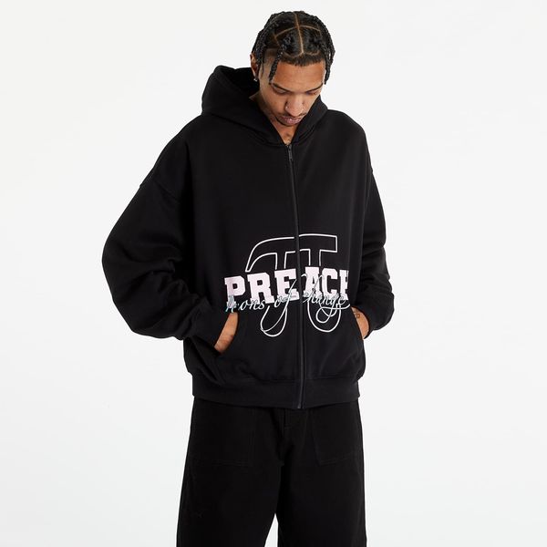 PREACH PREACH Varsity Zip Hoody Washed Black