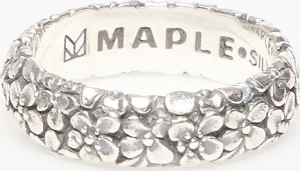 MAPLE Prstan MAPLE Floral Band Silver 925 8