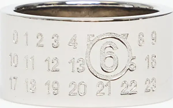 MM6 Prstan MM6 Maison Margiela Ring Polished Palladio 07