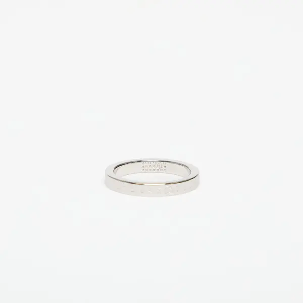 MM6 Maison Margiela Prstan MM6 Numeric Minimal Signature Ring Polished Palladio 09