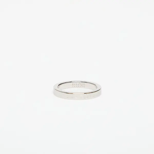 MM6 Maison Margiela Prstan MM6 Ring Shiny Palladium 8
