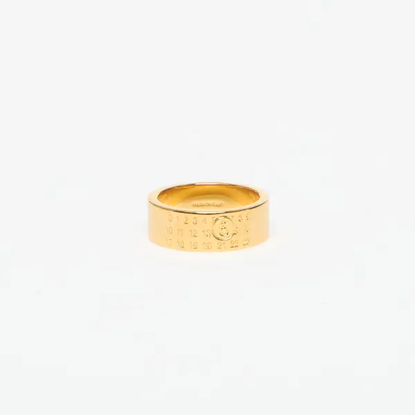 MM6 Maison Margiela Prstan MM6 Ring Yellow Gold Polished 9