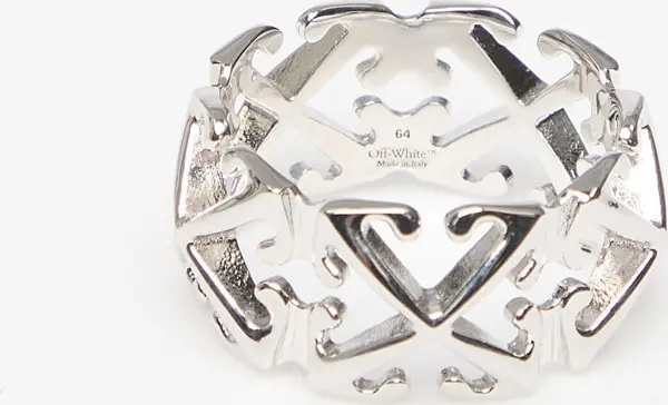 Off-White Prstan Off-White Arrow Ring Silver/ No Color 62