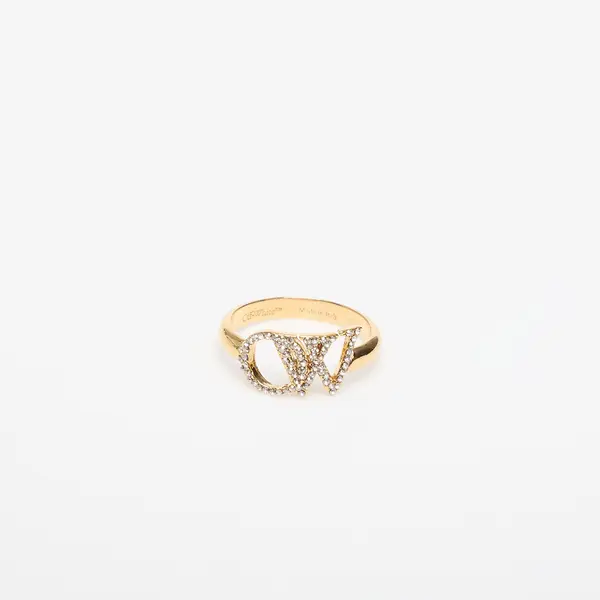 Off-White Prstan Off-White Ow Ring With Strass Gold/ Silver 52