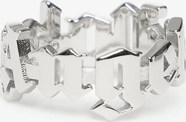 Palm Angels Prstan Palm Angels Classic Logo Rounded Ring Silver/ Silver 58