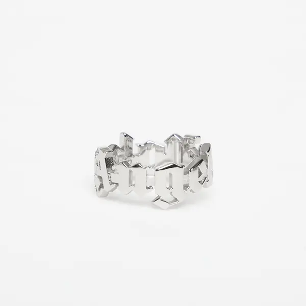 Palm Angels Prstan Palm Angels Classic Logo Rounded Ring Silver/ Silver 60