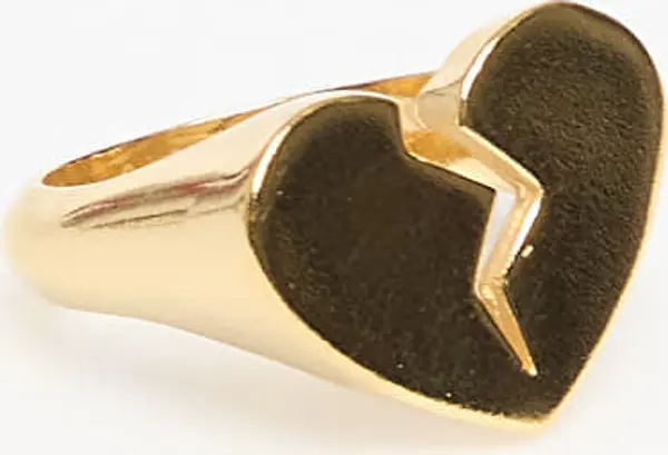 TwoJeys Prstan TwoJeys Broken Heart Ring Gold 54 mm