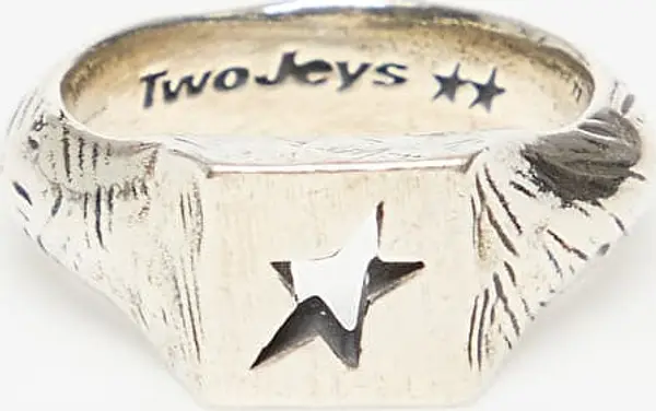 TwoJeys Prstan Twojeys Hollow Star Ring Silver 64 mm