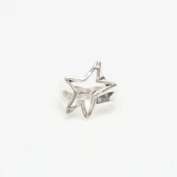 TwoJeys Prstan TwoJeys Ignorant Empty Star Ring Silver 56 mm