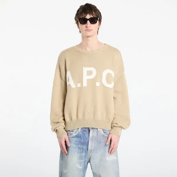 A.P.C. Pulover A.P.C. Logo Jumper UNISEX Beige L