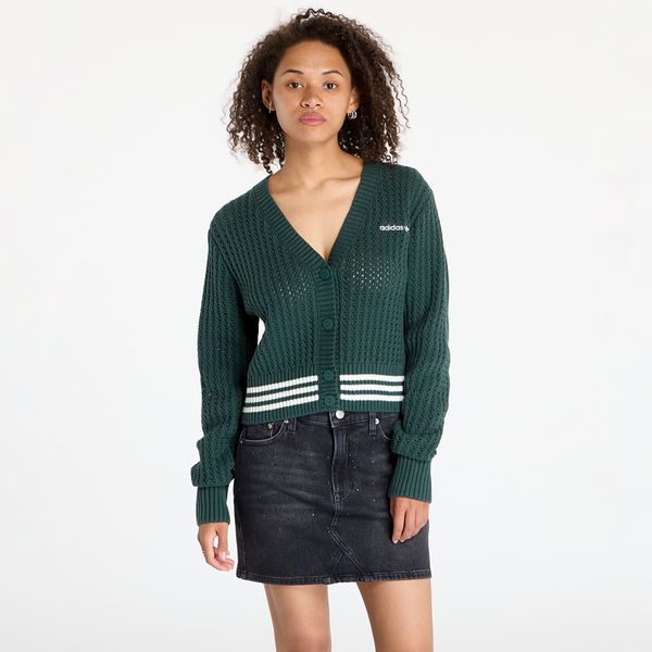 adidas Originals Pulover adidas Knit Cardigan Mineral Green L