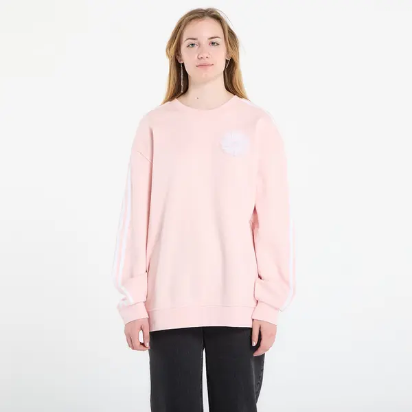 adidas Originals Pulover adidas Lace Branding Crew Sweatshirt Sandy Pink M