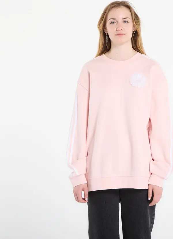 adidas Originals Pulover adidas Lace Branding Crew Sweatshirt Sandy Pink S