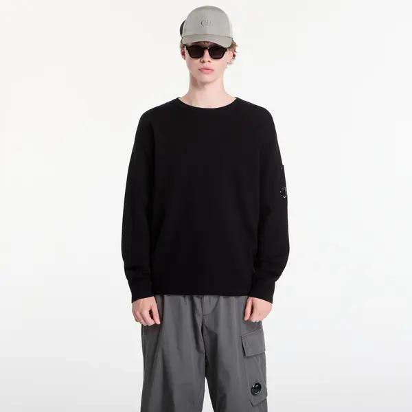 C.P. Company Pulover C.P. Company Cotton Sea Island Lens Sweater Black L