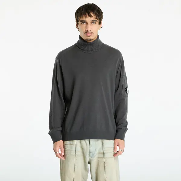 C.P. Company Pulover C.P. Company Extrafine Merino Wool Turtleneck Sweater Dark Shadow Grey S