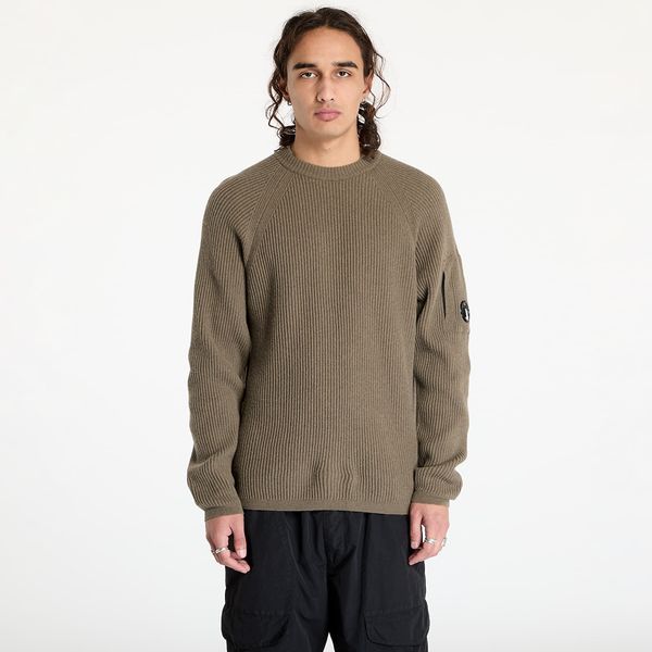 C.P. Company Pulover C.P. Company Lambswool Grs Crew Neck Full Knit Black/ Walnut XXL