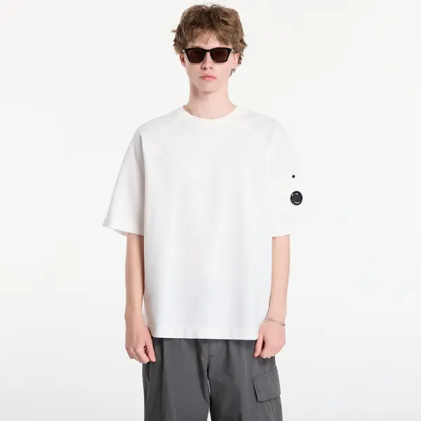 C.P. Company Pulover C.P. Company Light Fleece Short Sleeve Sweatshirt Off White XXL