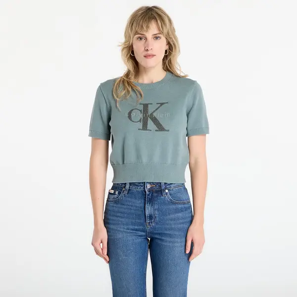 Calvin Klein Pulover Calvin Klein Jeans Chunky Cotton Graphic Sweater Grey XXS