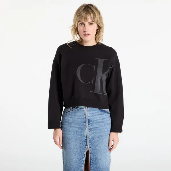 Calvin Klein Pulover Calvin Klein Jeans Long Sleeve Smooth Sweater Black M