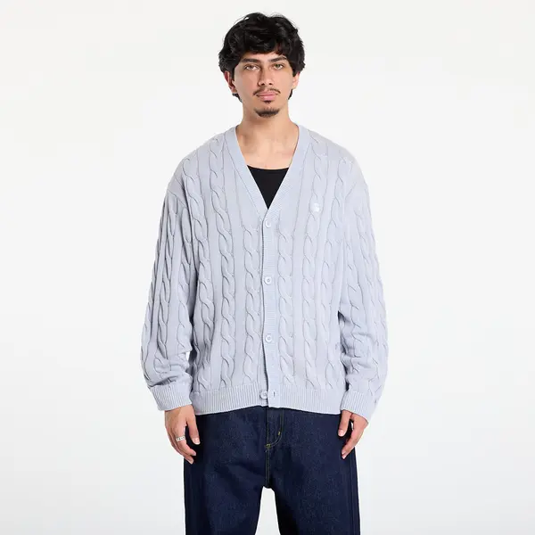 Carhartt WIP Pulover Carhartt WIP Carter Cardigan UNISEX Blue Fog Garment Dyed M