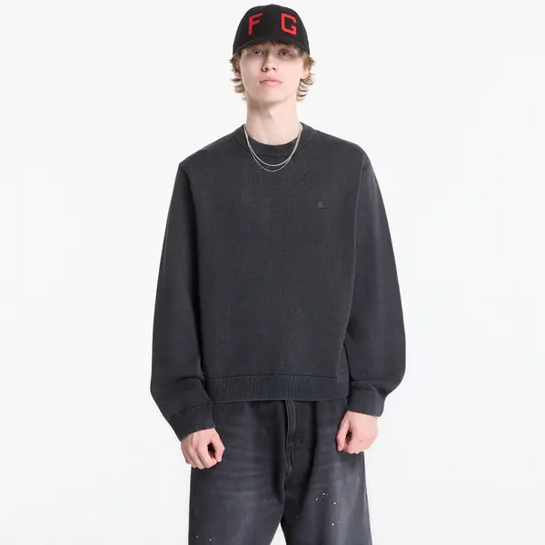 Carhartt WIP Pulover Carhartt WIP Kori Sweater UNISEX Black Garment Dyed S