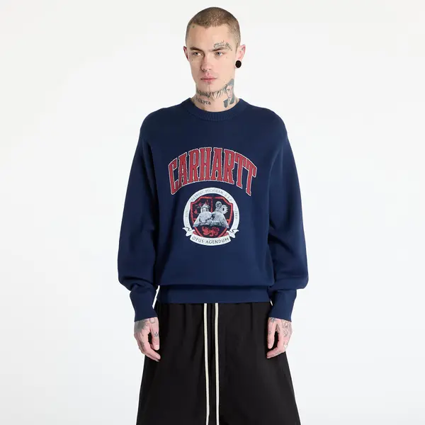 Carhartt WIP Pulover Carhartt WIP Library College Sweater UNISEX Ink S