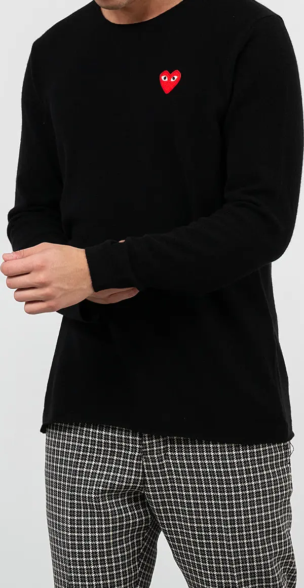 Comme des Garçons PLAY Pulover Comme des Garçons PLAY Knit Black L
