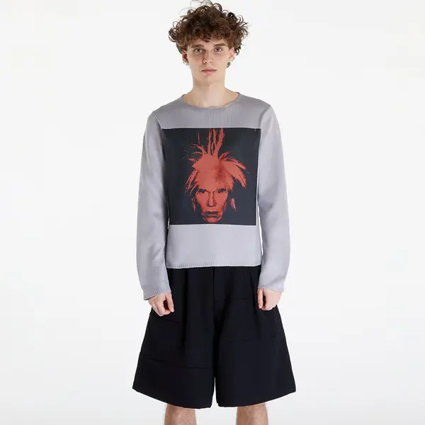 Comme des Garçons SHIRT Pulover Comme des Garçons SHIRT Sweater Grey/ Red XL