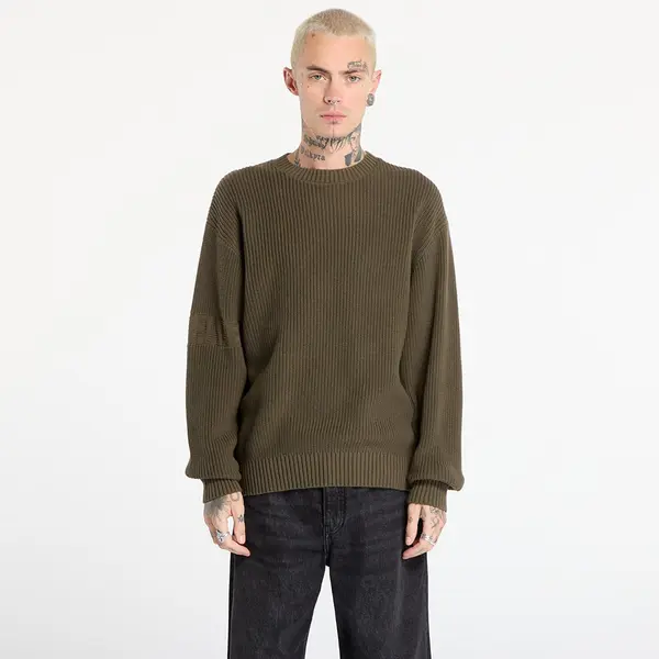 Daily Paper Pulover Daily Paper Band Knit Sweater UNISEX Rosin Green XS
