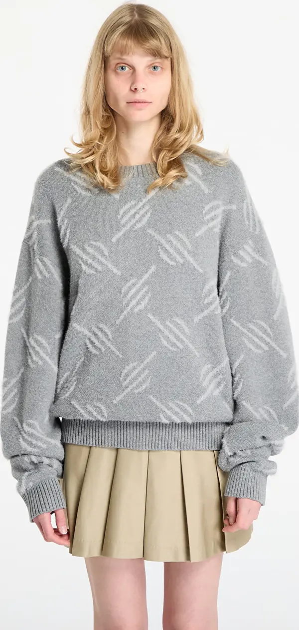 Daily Paper Pulover Daily Paper Tevin Monogram Knit Sweater Grey M