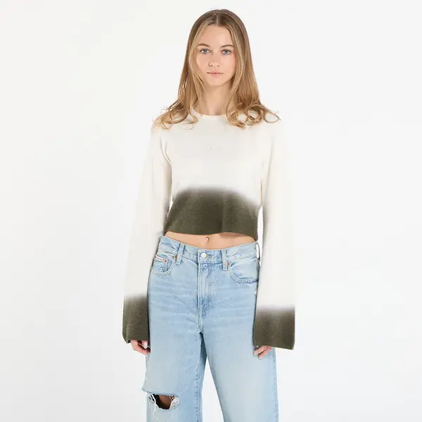 DIME Pulover DIME Cropped Mohair Knit Gradient Cream L