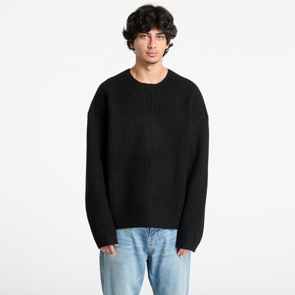 Fear of God Essentials Pulover Fear Of God ESSENTIALS Heavy Waffle Crewneck Sweater Black XL