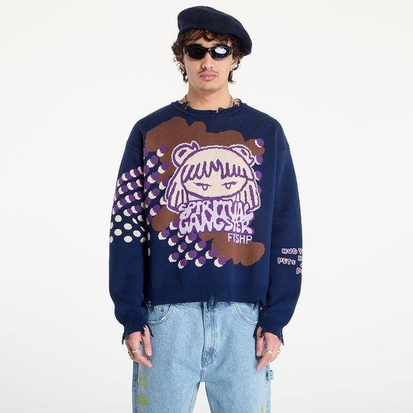 FTSHP Pulover FTSHP x Spiritual Gangster Sweater UNISEX Navy XS