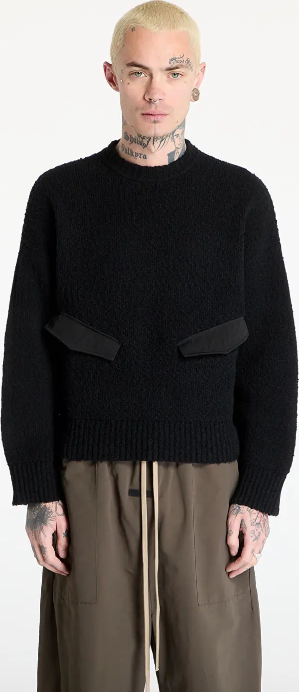 HAL STUDIOS® Pulover HAL STUDIOS® Utility Sweater UNISEX Black L