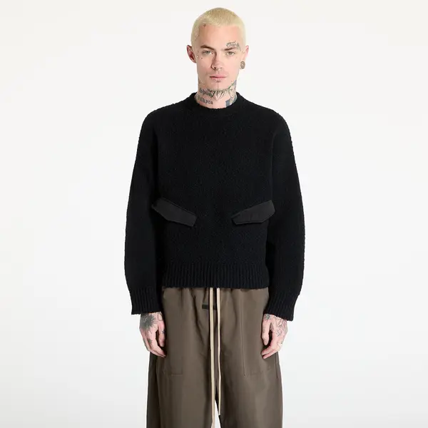 HAL STUDIOS® Pulover HAL STUDIOS® Utility Sweater UNISEX Black L