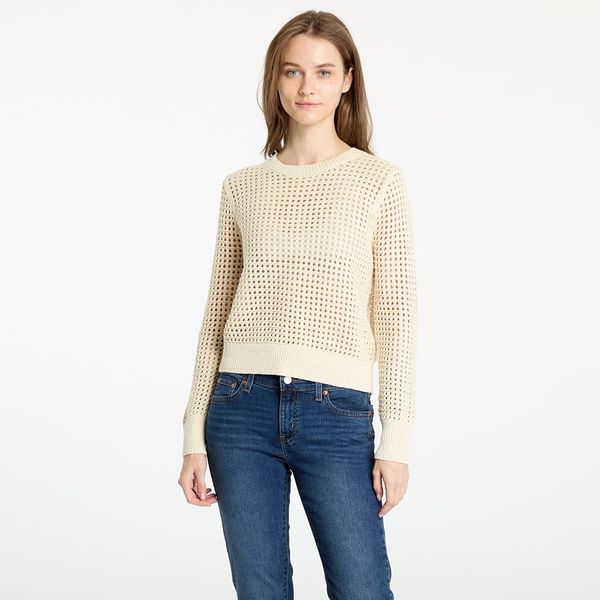 Levi's® Pulover Levi's® Superbloom Crochet Long sleeve Top White Swan/ Cream M